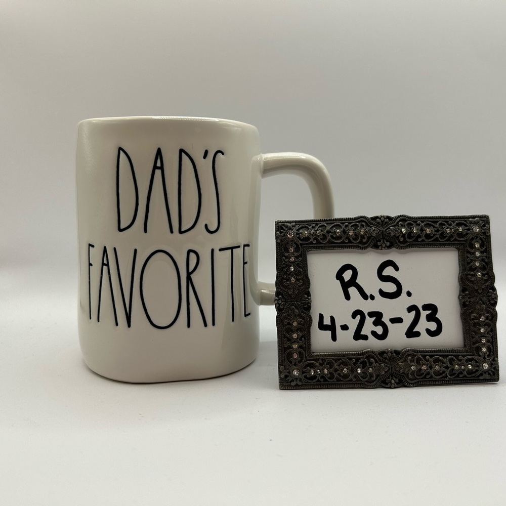 Rae Dunn “Dad’s Favorite” mug.